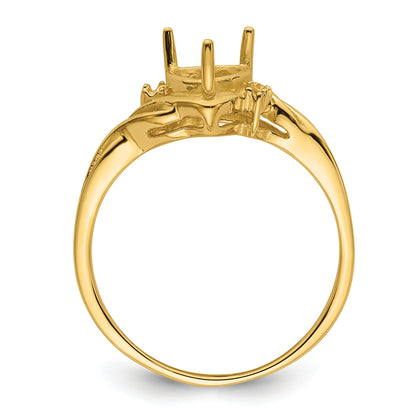 10K Yellow Gold Ladies Ring Mounting