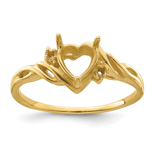 10K Yellow Gold Ladies Ring Mounting