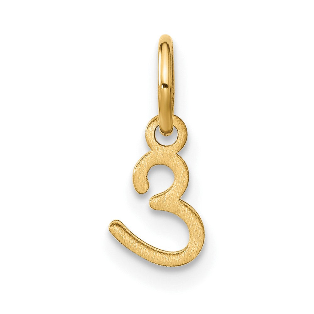 10K Yellow Gold 10Ky Upper Case Letter E Initial Charm