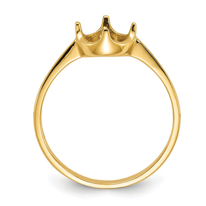 10K Yellow Gold 10K Polished Pearl Ring Mounting