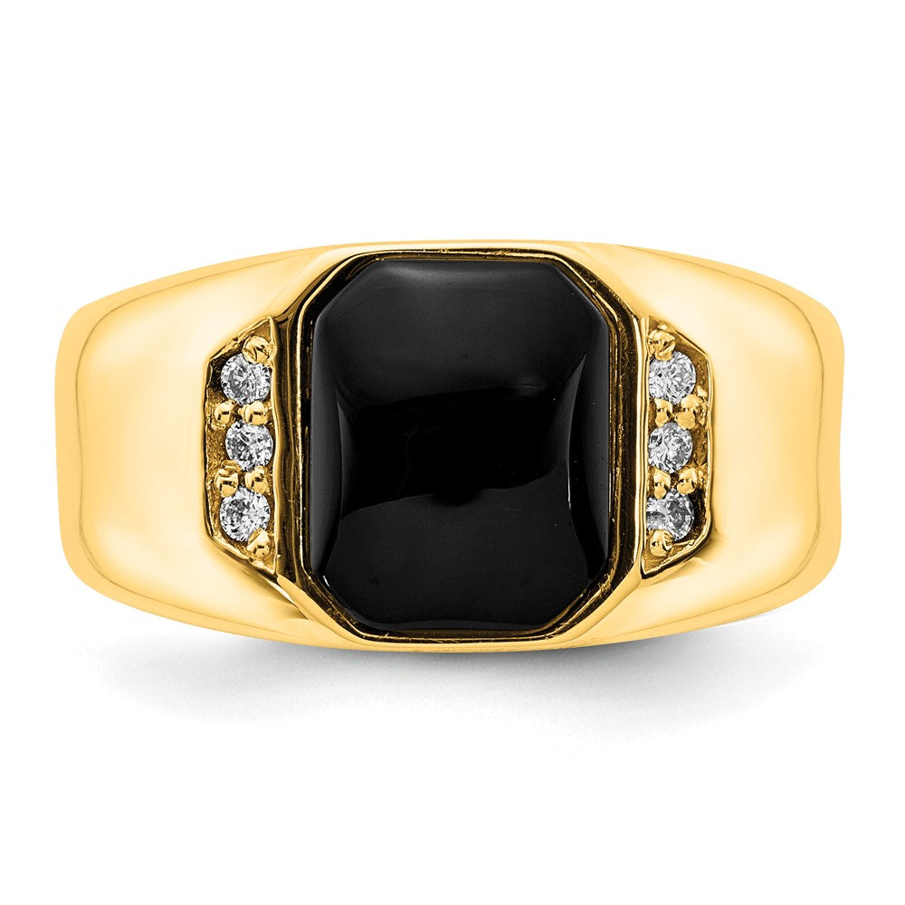 10K Yellow Gold 10K Men'S Band Mounting
