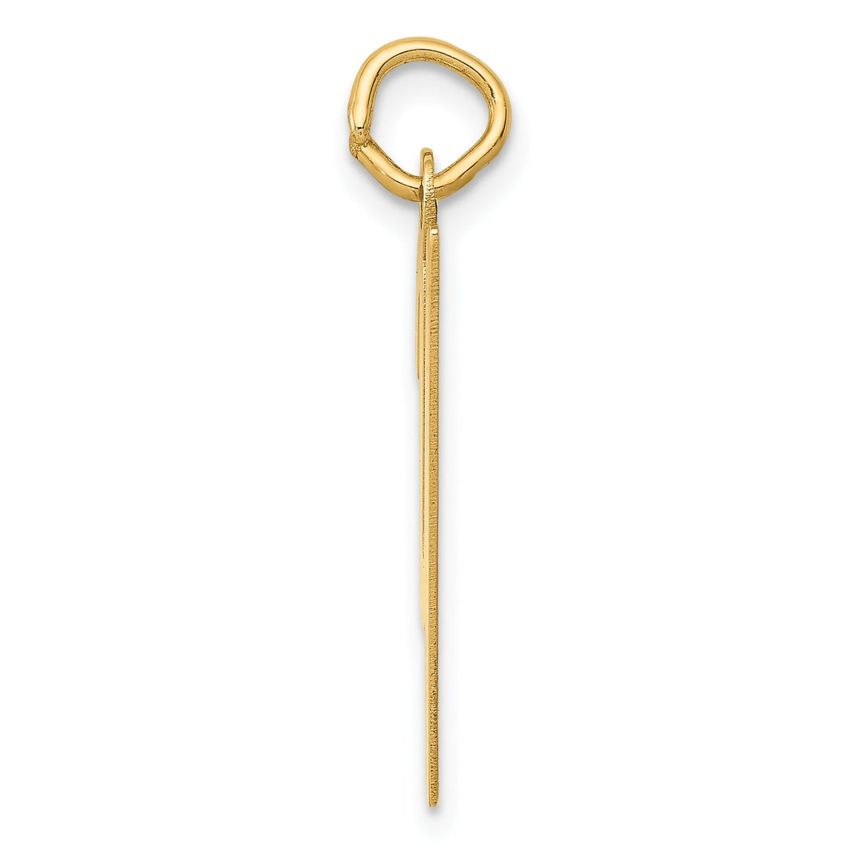 10K Yellow Gold 10K Medium Script Letter Y Initial Charm (10YC660Y ...
