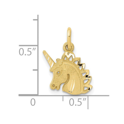 10K Yellow Gold Unicorn Charm