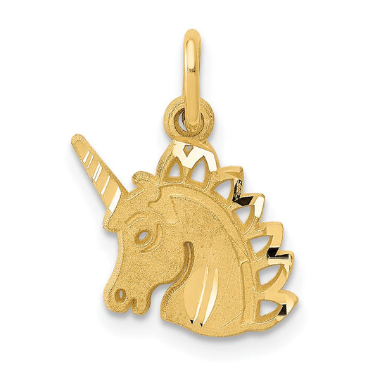 10K Yellow Gold Unicorn Charm