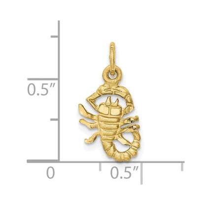 10K Yellow Gold Scorpio Zodiac Charm