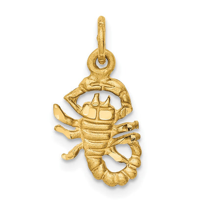 10K Yellow Gold Scorpio Zodiac Charm