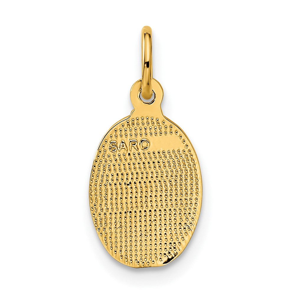 10K Yellow Gold Saint Christopher Medal Charm