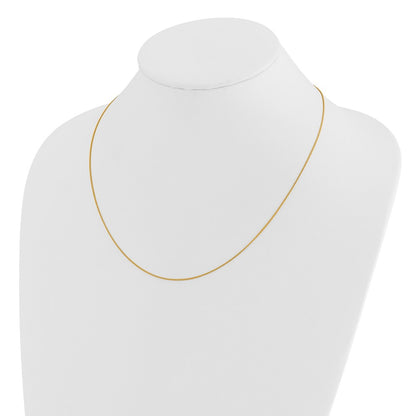 22 Inch 14K Adjustable .85mm Wheat Chain Necklace