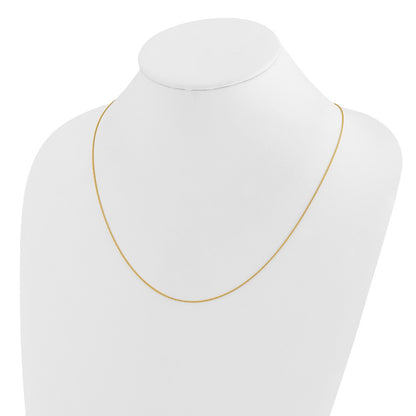 26 Inch 14K Yellow Gold Adjustable .85mm Wheat Chain Necklace