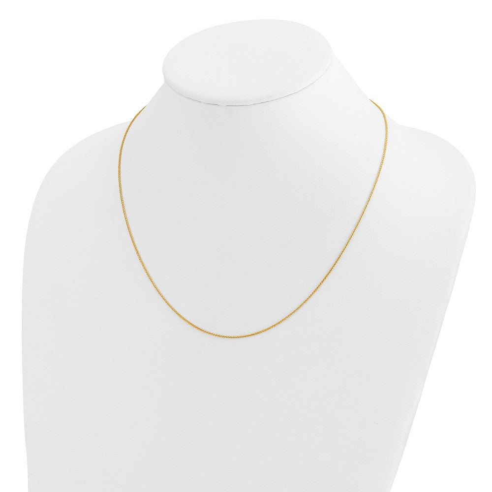22 Inch 14K Adjustable .95mm D/C Wheat Chain Necklace