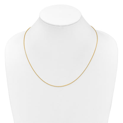 22 Inch 14K Yellow Gold Adjustable 1.25mm Franco Chain Necklace