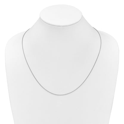 26 Inch 14K White Gold Adjustable 1.25mm Franco Chain Necklace