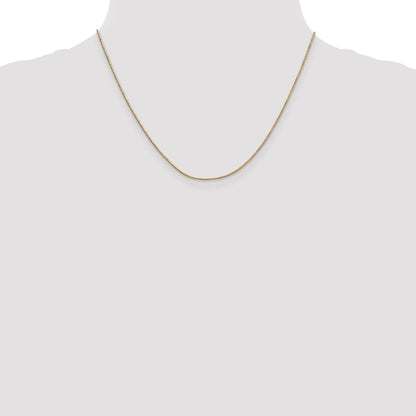 18 Inch 14K .9mm Round Snake Chain Necklace