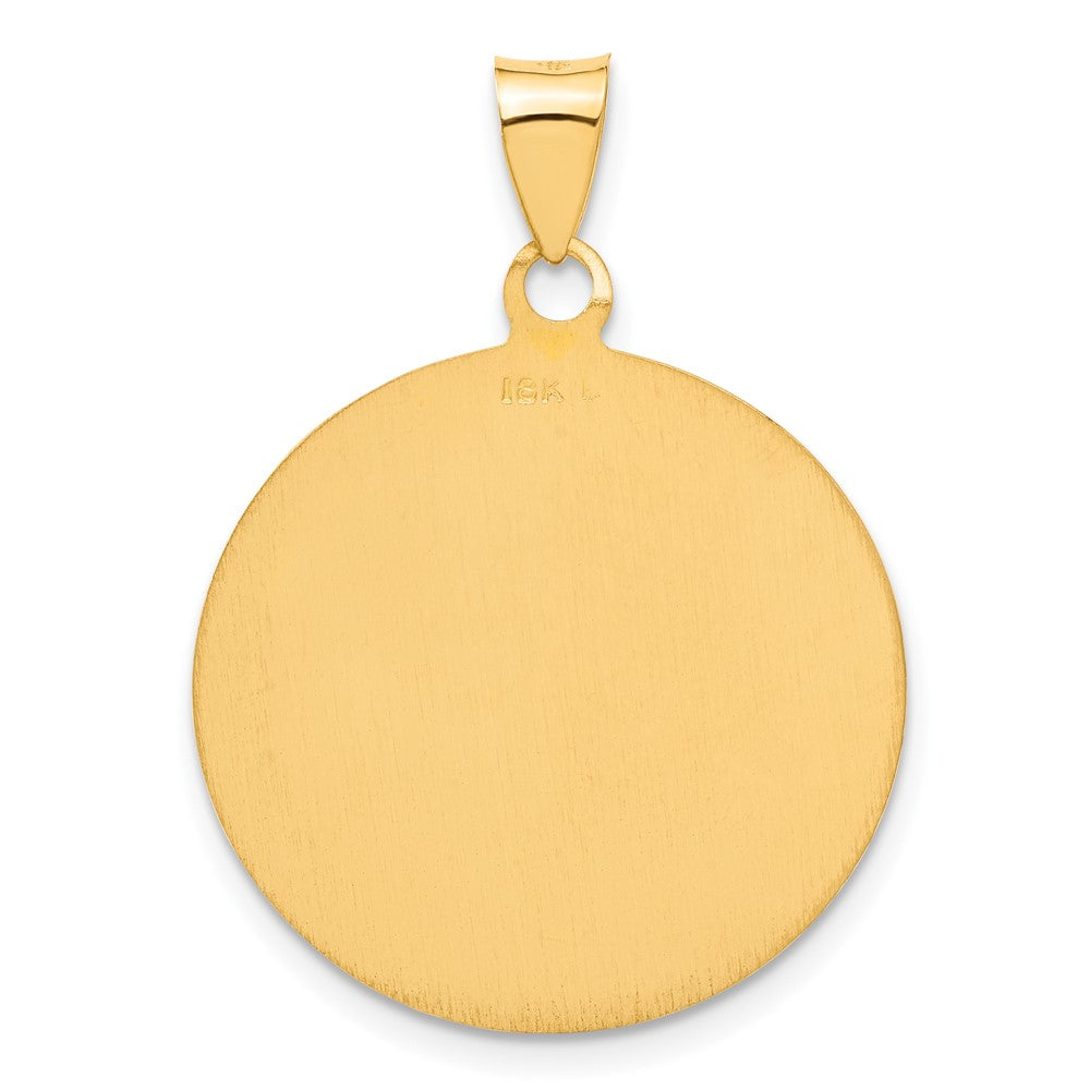 18K Yellow Gold Saint Christopher Medal Pendant