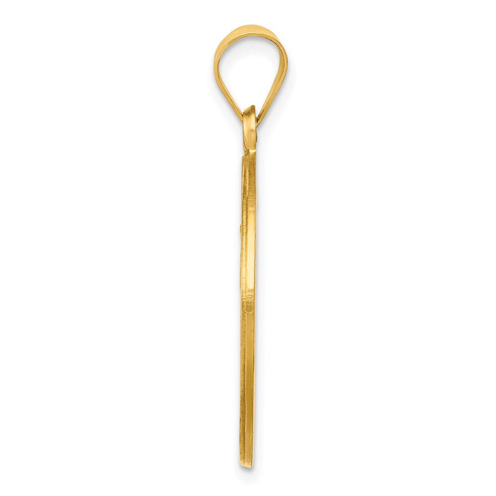 18K Yellow Gold Saint Christopher Medal Pendant