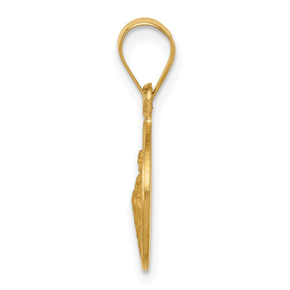 18K Yellow Gold Saint Jude Thaddeus Medal Pendant