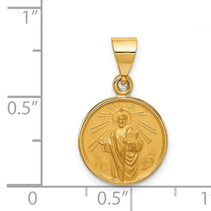18K Yellow Gold Saint Jude Thaddeus Medal Pendant