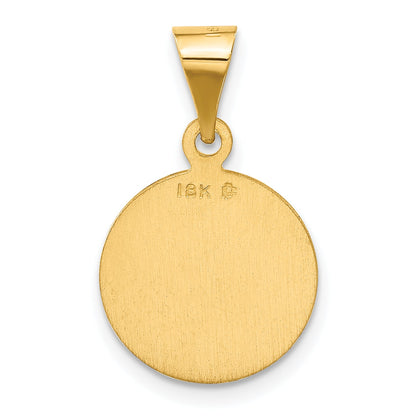 18K Yellow Gold Our Lady Of Perpetual Help Medal Pendant