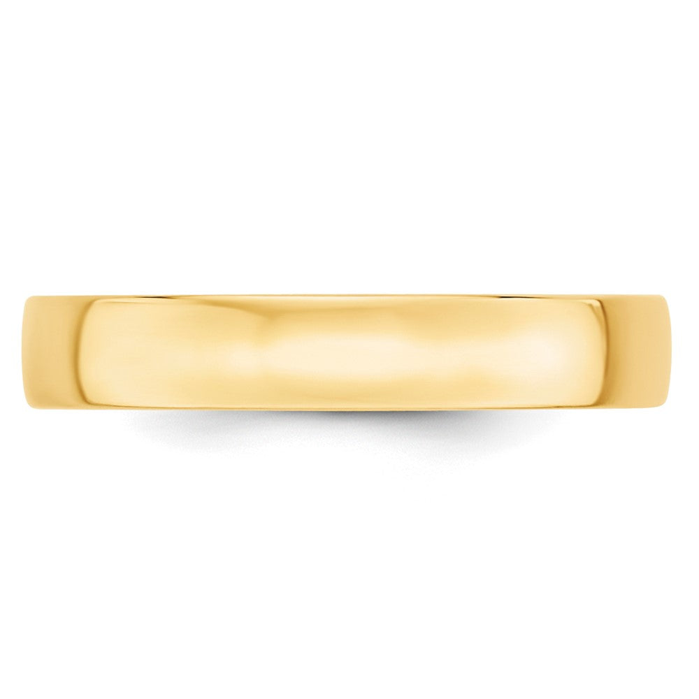 10k Yellow Gold 4mm Lightweight Comfort Fit Wedding Band Ring