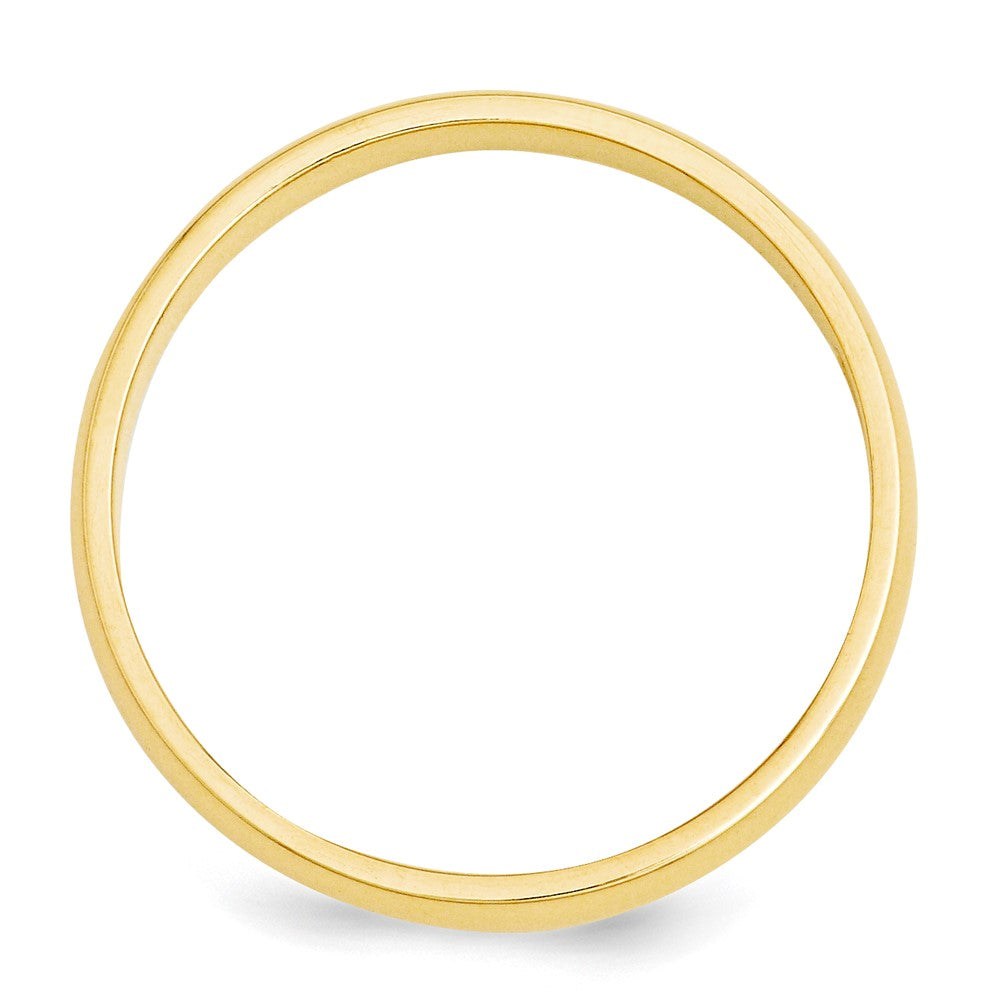 10k Yellow Gold 3mm Half Round Wedding Band Ring