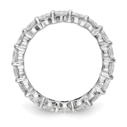 14k White Gold SI2-I1(H/I) Shared Prong Eternity Wedding Band Ring RF800 Quality Dias.