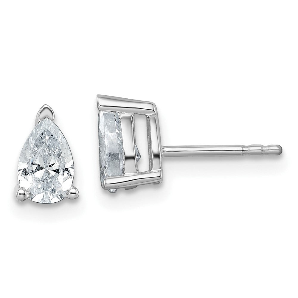 14k White Gold True Origin IGI-Certified Lab Grown Dia 6.7x4.5mm Pear ...