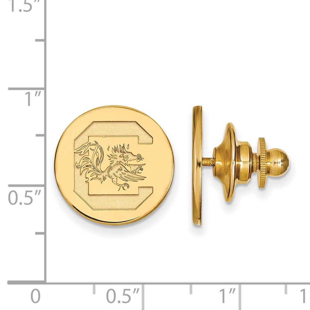 14K Yellow Gold Gold LogoArt University of South Carolina Lapel Pin