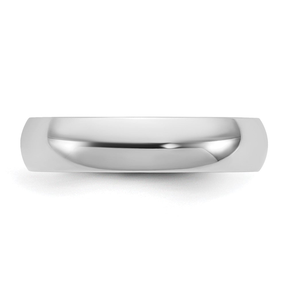 14k White Gold 4.5mm LTW Comfort Fit Wedding Band Ring