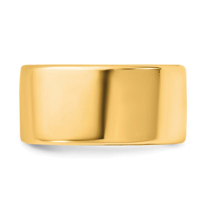 14K Yellow Gold 10mm European Comfort Fit Wedding Band Ring