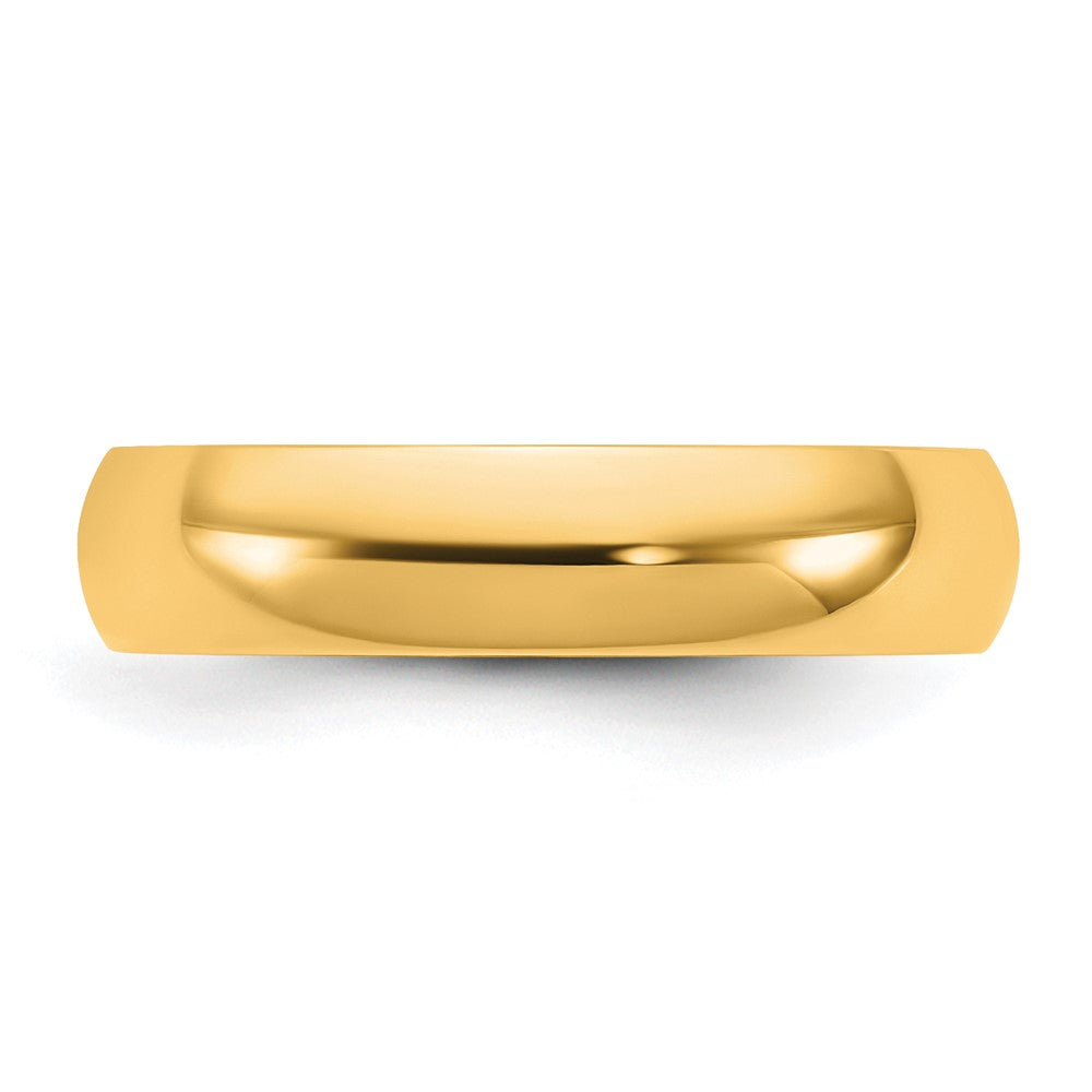 14K Yellow Gold 4.5mm LTW Comfort Fit Wedding Band Ring