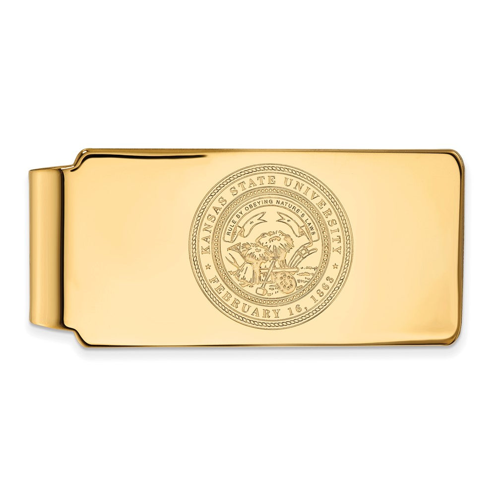 14K Yellow Gold Gold LogoArt Kansas State University Crest Money Clip