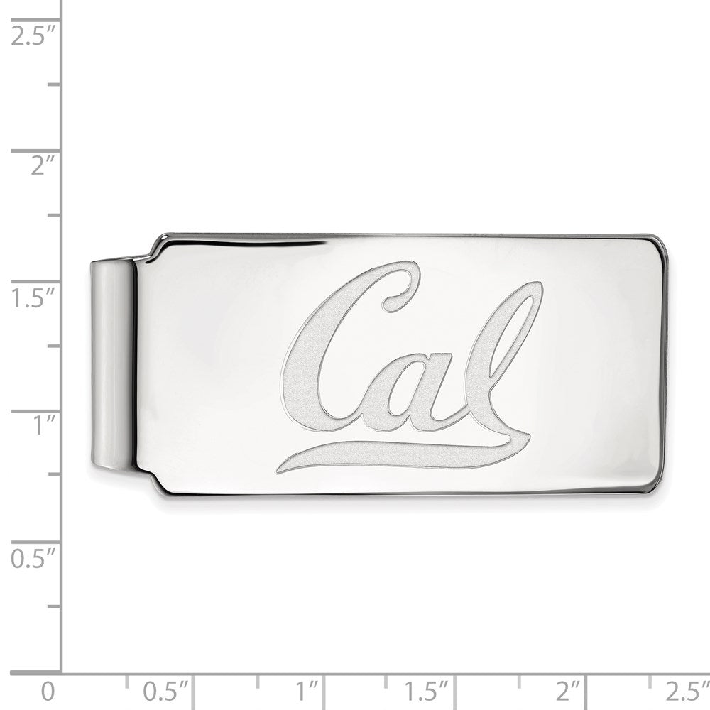 14K White Gold LogoArt University of California Berkeley Cal Money Clip