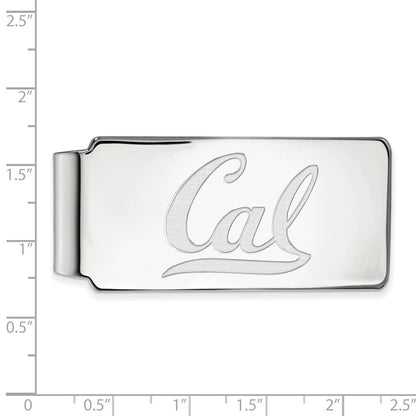 14K White Gold LogoArt University of California Berkeley Cal Money Clip