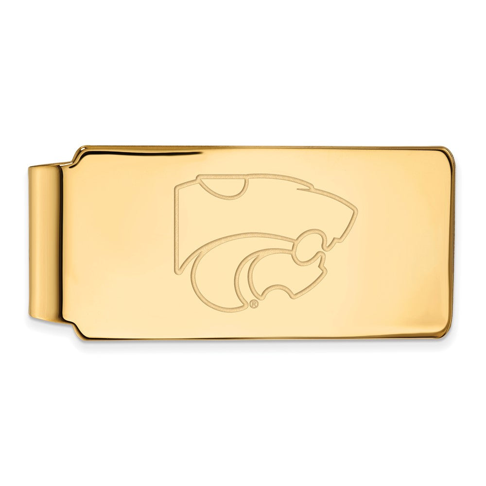 10K Yellow Gold Gold LogoArt Kansas State University Wildcat Money Clip