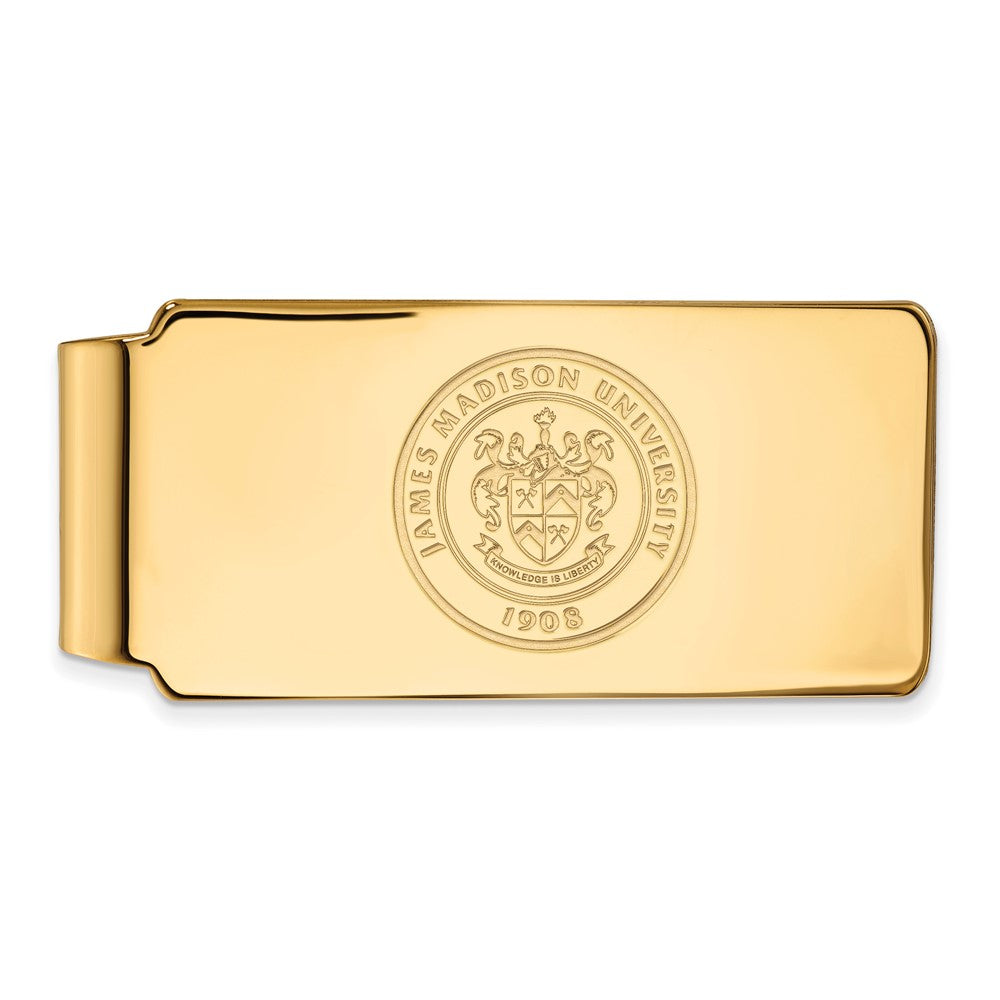 14K Yellow Gold Gold LogoArt James Madison University Crest Money Clip