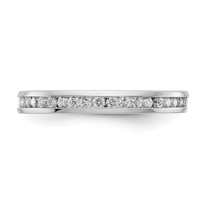 14k White Gold SI2-I1(H/I) Channel Set Eternity Wedding Band Ring