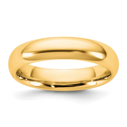 14K Yellow Gold 4.5mm Standard Comfort Fit Wedding Band Ring