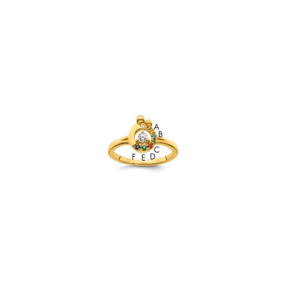 14k Yellow Gold Lighthouse W/ Wave Charm