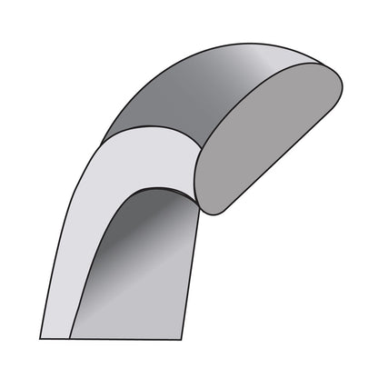 14k White Gold 5.5mm European Comfort Fit Wedding Band Ring