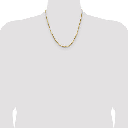 14K Yellow Gold 3.90mm D/C French Link 20 Inch Chain