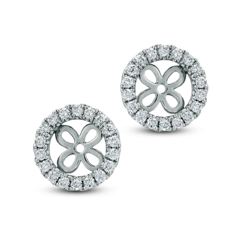 0.33 CT. T.W. Diamond Frame Earring Jackets in 14K White Gold