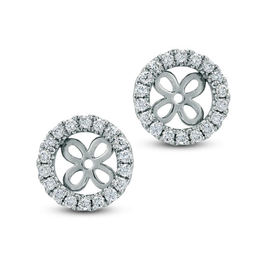 0.33 CT. T.W. Diamond Frame Earring Jackets in 14K White Gold