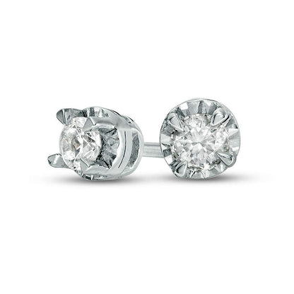 0.25 CT. T.W. Diamond Solitaire Stud Earrings in 10K White Gold