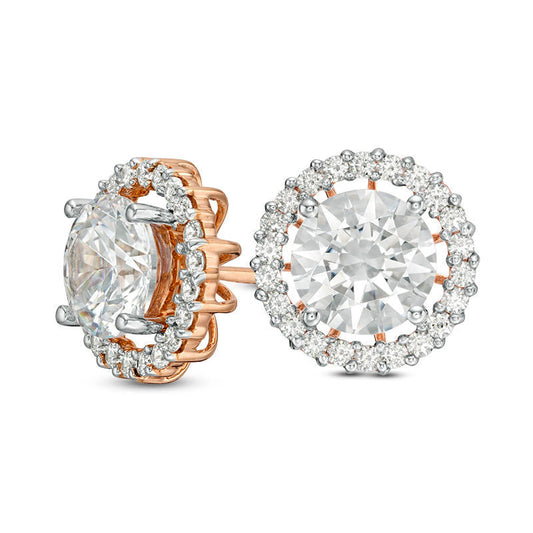 0.63 CT. T.W. Diamond Frame Earring Jackets in 14K Rose Gold
