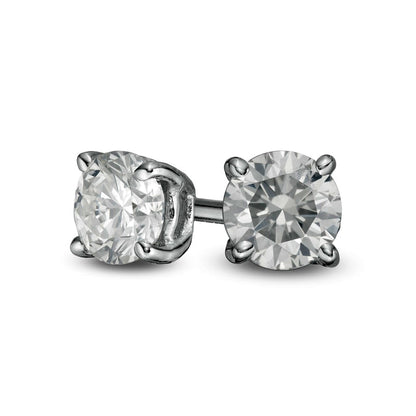0.33 CT. T.W. Diamond Solitaire Stud Earrings in 10K White Gold