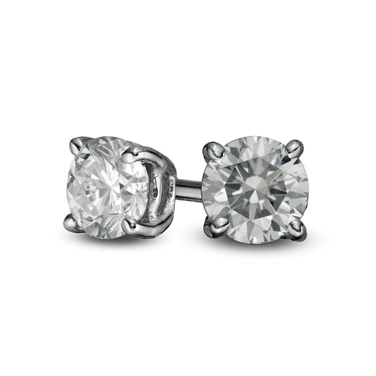 0.33 CT. T.W. Diamond Solitaire Stud Earrings in 10K White Gold