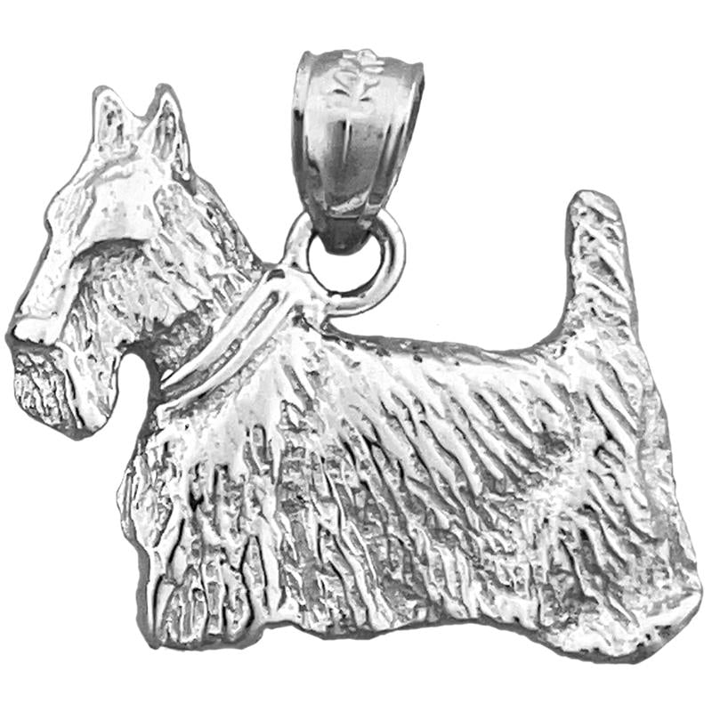 14K Gold Scottish Terrier Pendant