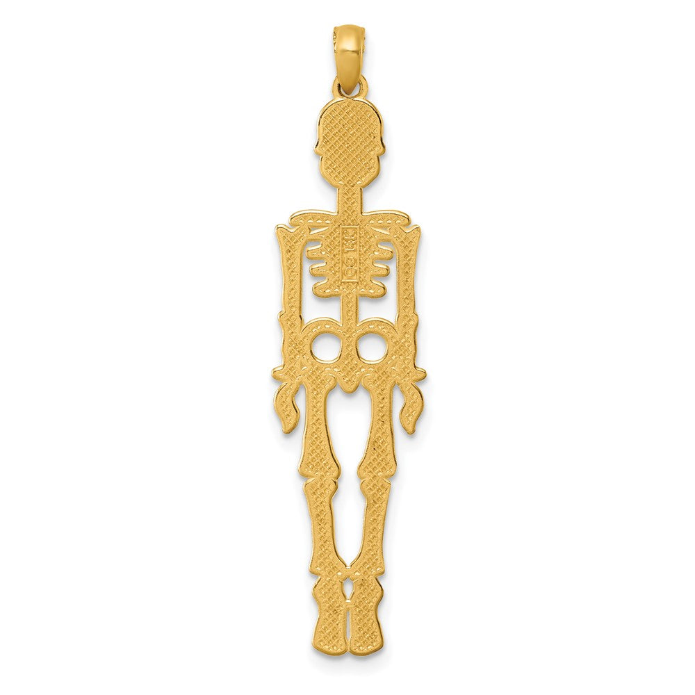 14K Yellow Gold Polished Skeleton Pendant
