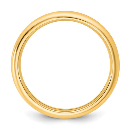 14K Yellow Gold 2.5mm Standard Comfort Fit Wedding Band Ring