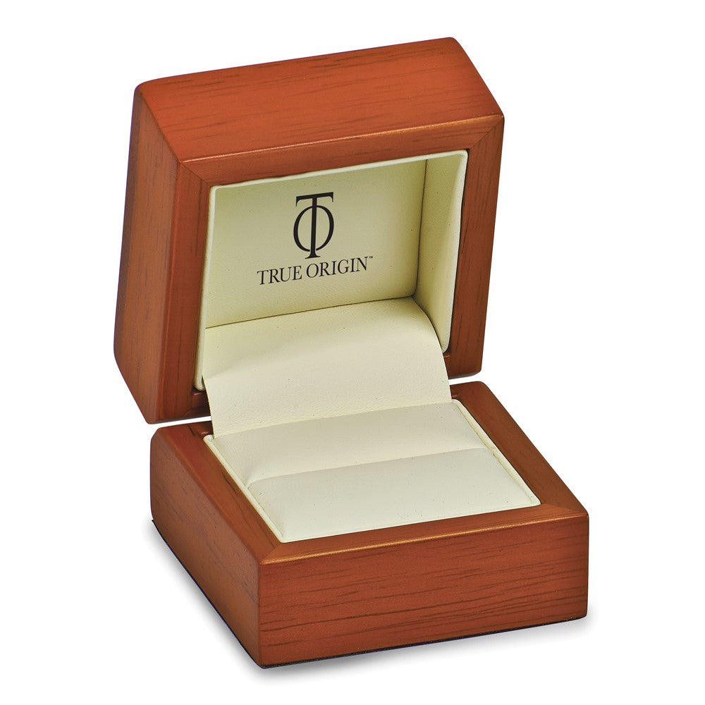 True Origin 14K Yellow Gold 3 carat Lab Grown Diamond VS+ F+ Size 4 Complete Eternity Wedding Band Ring
